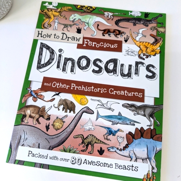 ⭐ How to Draw Ferocious Dinosaurs Prehistoric Creatures⭐ - Picture 2 of 5